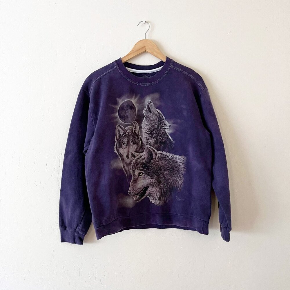 Urban Outfitters Retro Purple Wolves Sweatshirt, M